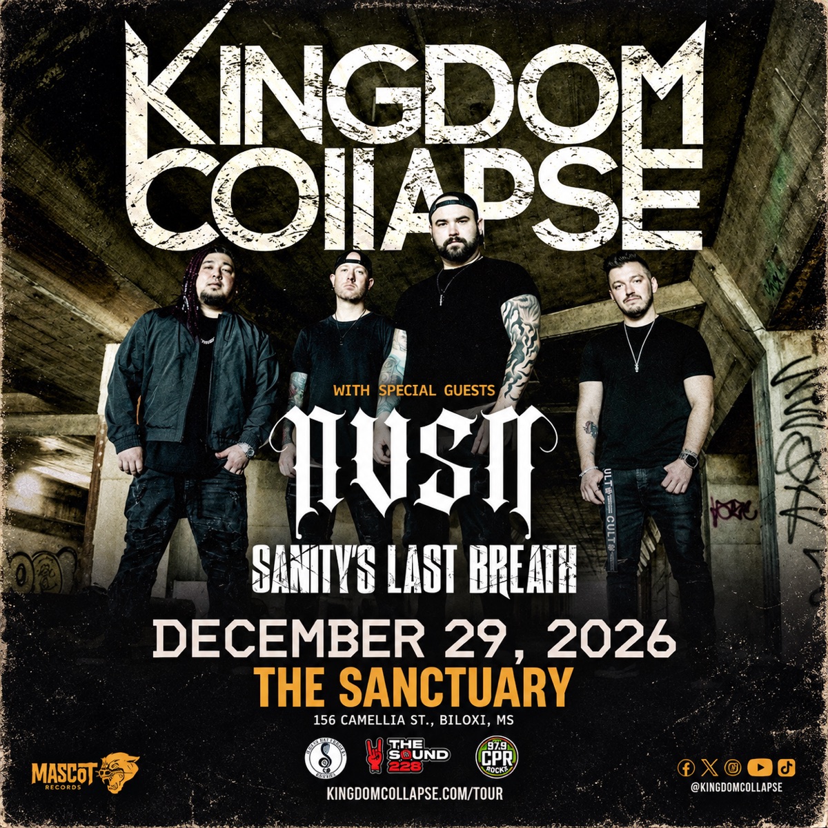 Kingdom Collapse, NVSN, Sanity's Last Breath flyer