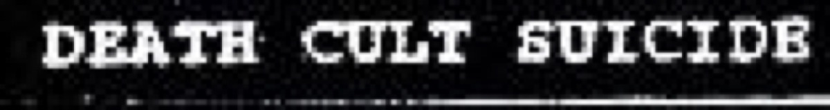 Death Cult Suicide