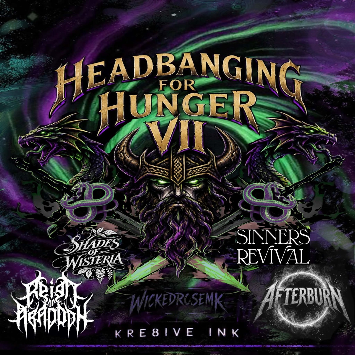 Headbanging For Hunger VII flyer