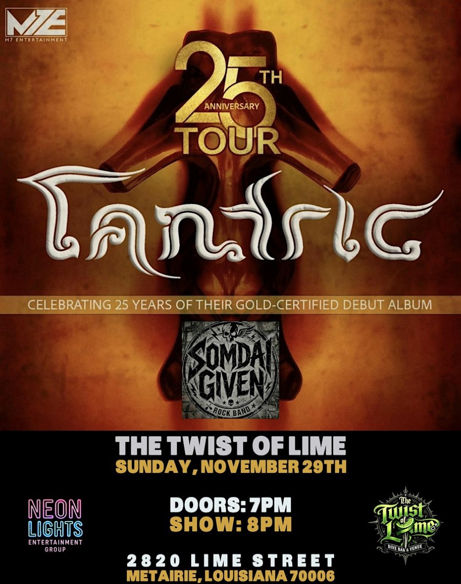 Tantric at The Twist of Lime flyer